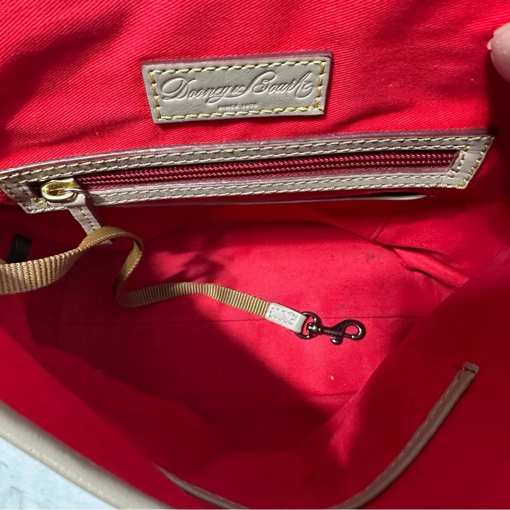 Dooney and Bourke Florentine Large Dottie Crossbody Taupe READ - Picture 12 of 16